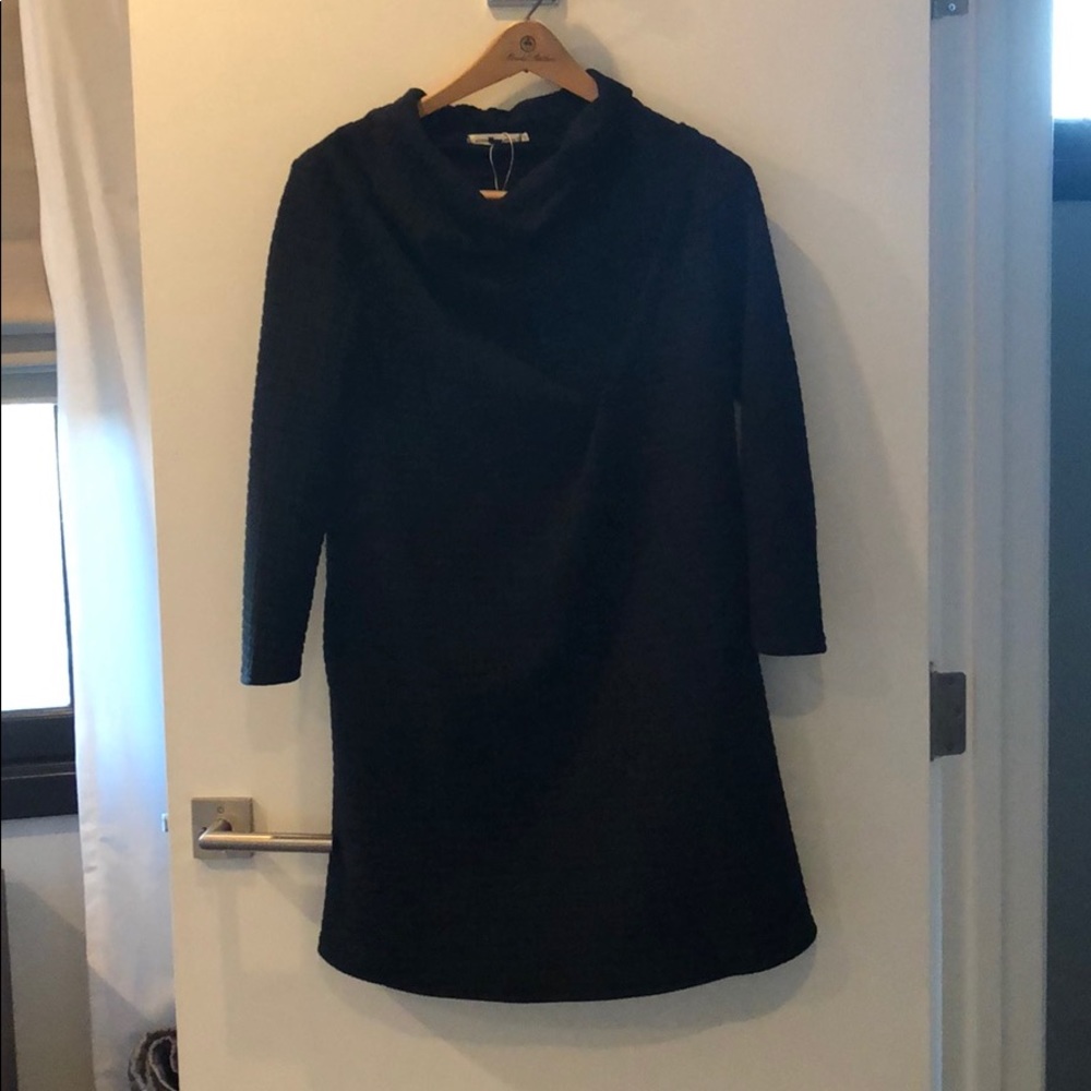 Textured tunic dress
